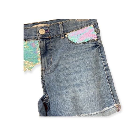 Sz12 Sequined Jordache Denim Shorts - Picture 3 of 8